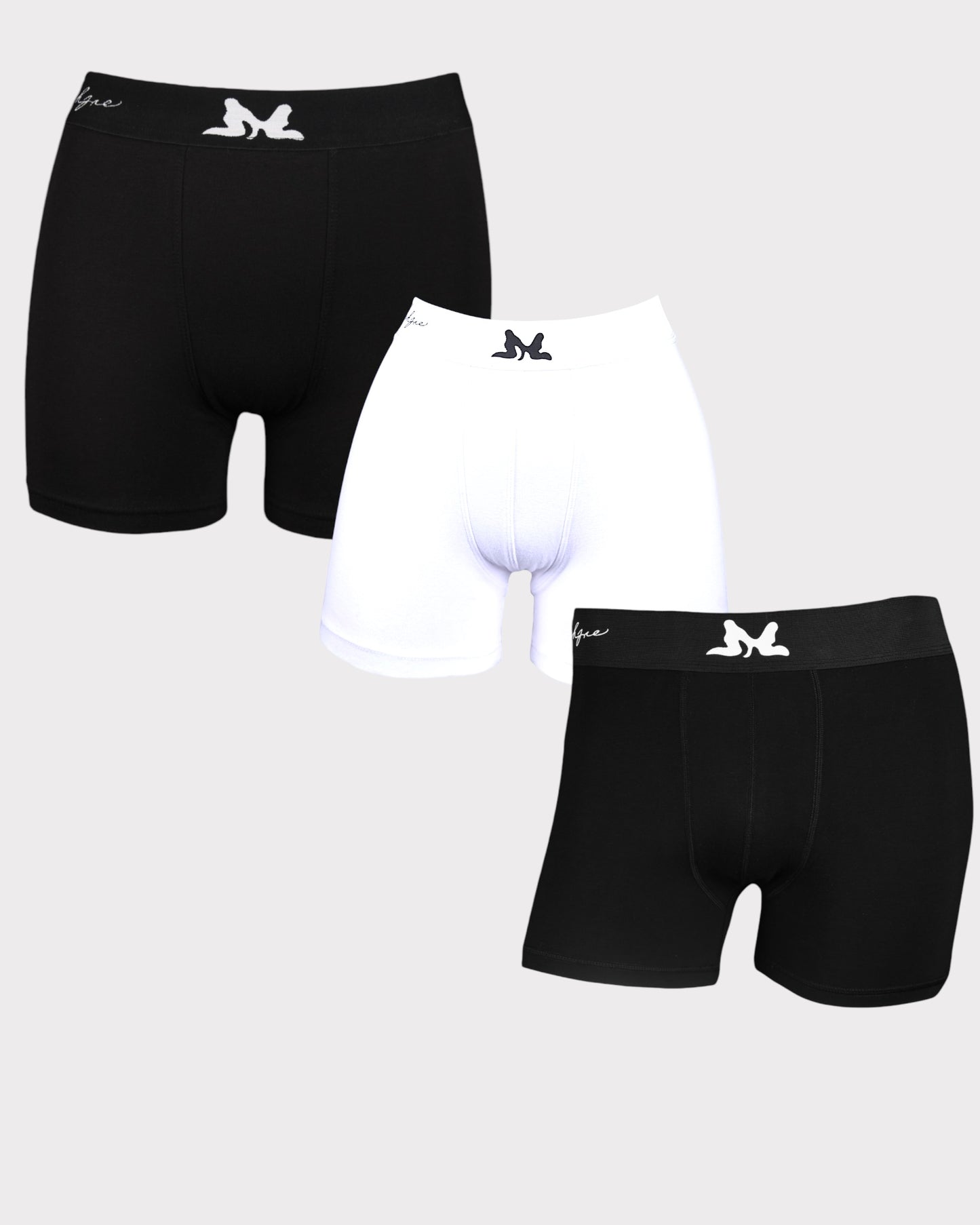 M'Nihjie 3-Pair Boxer Briefs Bundle
